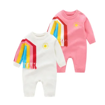

Autumn Baby Rompers Clothes One Pieces Newborn Cotton Knitted Jumpsuits for Infant Kids Boy Girl Overalls Playsuits Long Sleeves