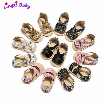 

Baby Kid Boys Girls Sandals Summer Prewalker Newborn Leather Soft Sole Crib Shoes Sandals