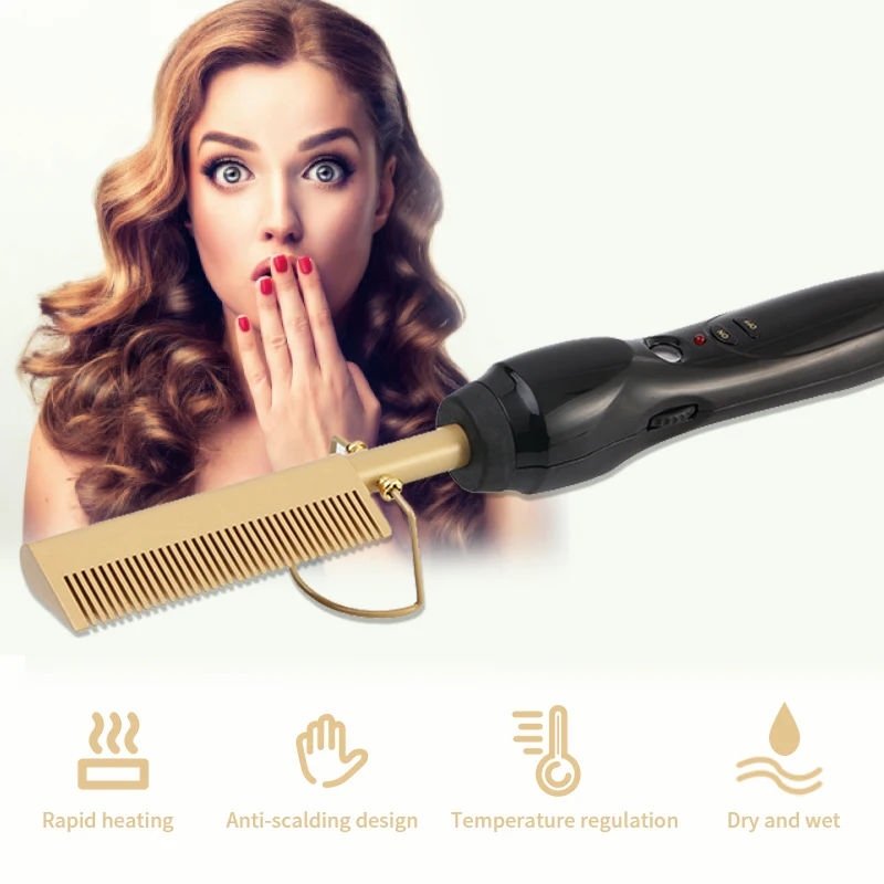 wet hair curling iron