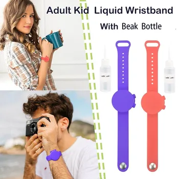 

Adult Kid Liquid Wristband Hand Dispenser Handwash Gel With Whole Sanitizing Pumps Disinfectant Sanitizer Dispensing Tool