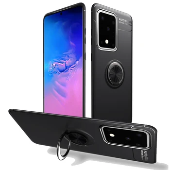

30pcs/lot For Galaxy S20 Ultra Soft Plain Hiding Slim Invisible Ring Buckle Frosted TPU Gel Case For Samsung Galaxy S20 Plus