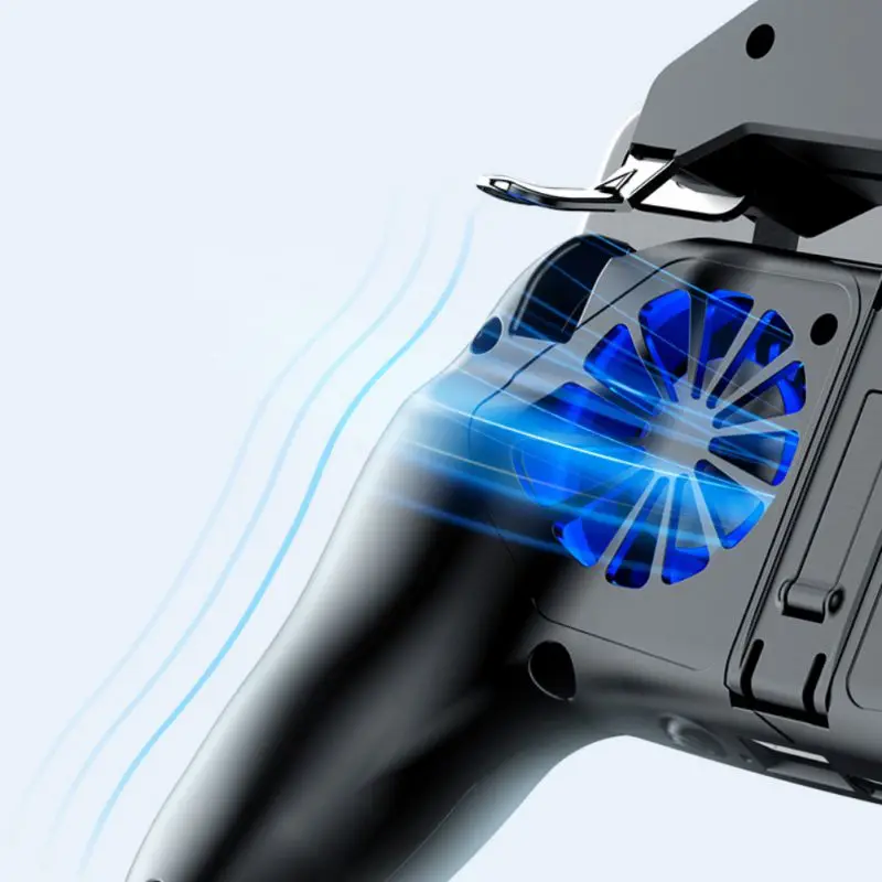 Mobile Game Controller For PUBG 16 Shots/ S Cellphone Gamepad With 2 Cooling Fans