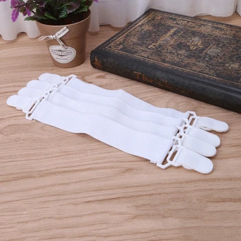 

4 Pcs/1 Set Bed Sheet Holder Elastic Fasteners mattress Cover Blankets Grippers Clip
