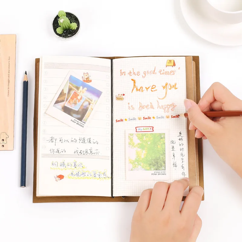 Простой бандажный блокнот для путешествий портативный многофункциональный с