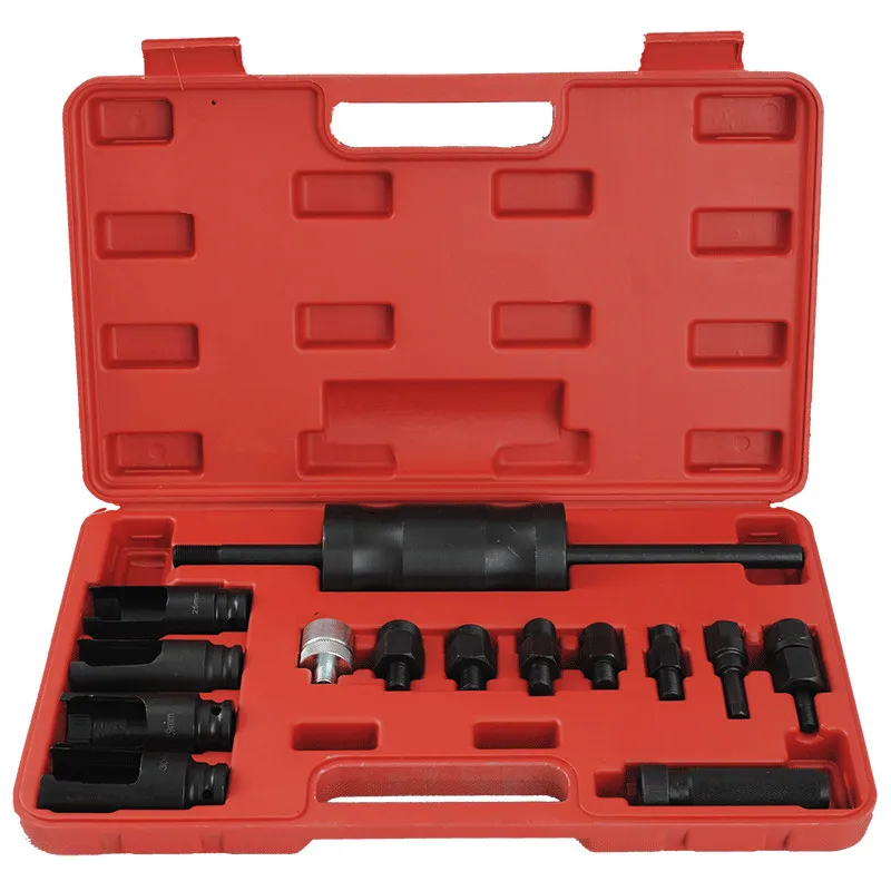 

14pcs universal diesel engine injector puller repair tool injector sensor removal sleeve