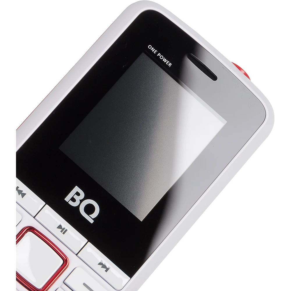 Mobile phone BQ One Power 1846 32 MB white/red 2Sim 1.7" TN 128x160 0.3Mpix