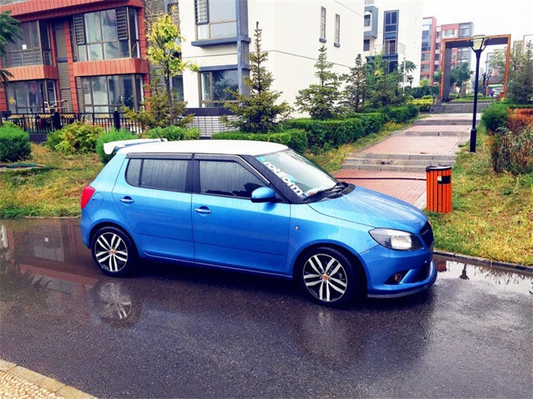 Спойлер для Fabia 2008 2013 спойлер Skoda DKRS АБС пластик цвет заднего крыла автомобиля
