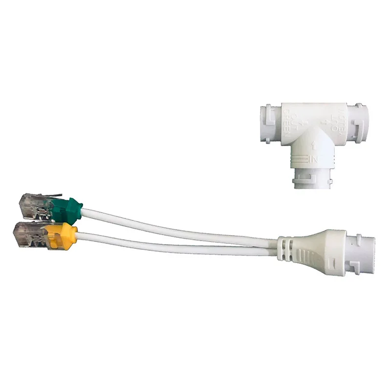 Сетевой разветвитель POE 2 в 1 трехходовой разъем RJ45 для установки камеры