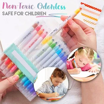 

Educational Toys игрушки Multifunctional DIY Magic Color-changing Dual-tip Highlighter Set Highlighter 10ml Home Office Classroo