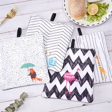 1 шт. милый хлопок модный кактус Фламинго кухонный изоляционный коврик для приготовления пищи микроволновая печь для выпечки барбекю печь Прихватки прихватки