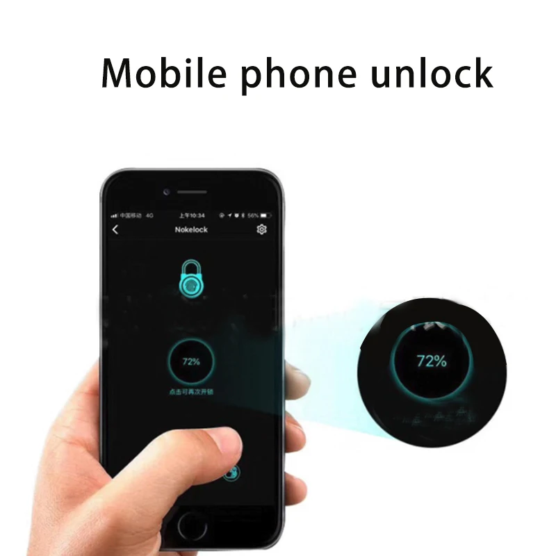 Умный Замок сканер отпечатков пальцев Блокировка Bluetooth APP с БЕСКЛЮЧЕВОЙ биометрический замок для дверей рюкзак чемодан IP65 Водонепроницаемый