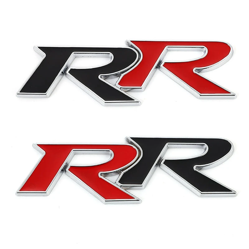 3d Metal Rr Logo Car Stickers Emblem Trunk Badge Decals For Honda Rr Civic Mugen Accord Crv City Hrv Car Stickers Aliexpress