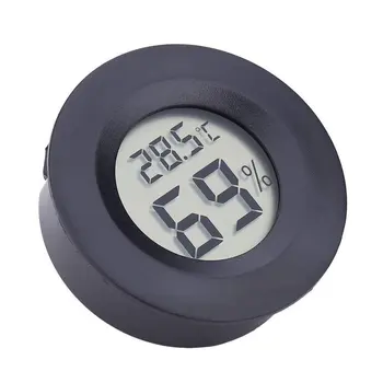 

Round Electronic Thermometer and Hygrometer Indoor Digital LCD Hygrometer Temperature Humidity Meter C & F