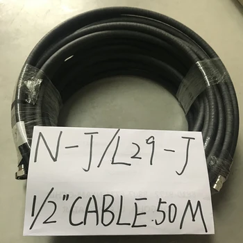 

FMUSER 1/2'' RF Cable FM Antenna Feeder Cable Coaxial 50 Meters with N-J L29-J Connector L16 Male -L29 Male connector​