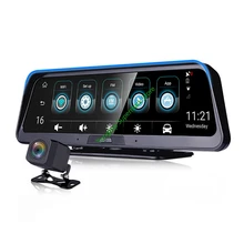 1" ips потоковая 4G adas dash cam Android 5,1 автоматическая камера двойная камера для автомобиля с gps dvr wifi Автомобильная камера full hd Регистратор