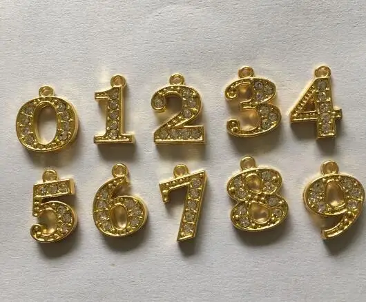 金色吊坠数字 1
