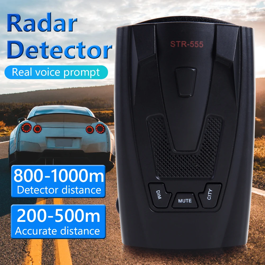 Car Radar Detector English Russian Thai Voice Vehicle Speed Alert X K Detector