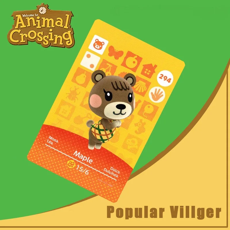 

294 Maple Amiibo Card Animal Crossing Series Animal Crossing New Horizons Amiibo Card Work for Ns Switch Games Nfc Card