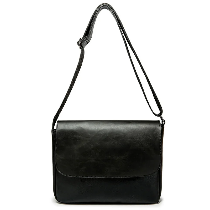 

New Men Shoulder Bag Vintage Crossbody Bags High Quality Male Shoulder Bag Thick Leather Handbag Capacity Unisex Messenger Bags