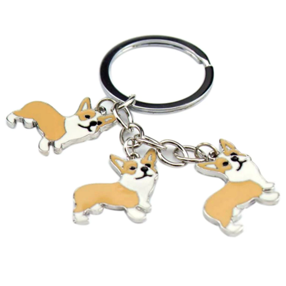 1 брелок Corgi Dog прекрасный автомобильный очень подарок форма фигура собаки дешево