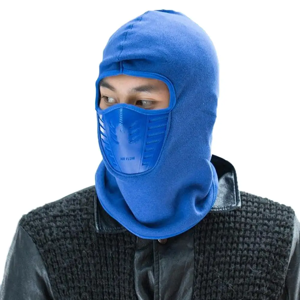

Outdoor Riding Skiing Face Mask Cover Ninja Style Head Cap Warm Thickening Fleece Mask With Filtering Function