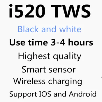 

i520 TWS Bluetooth 5.0 Earphone Wireless Charging Earplug Pop up Smart sensor Headsets PK i10 i12 i20 i30 i60 i80 i500 i200 tws