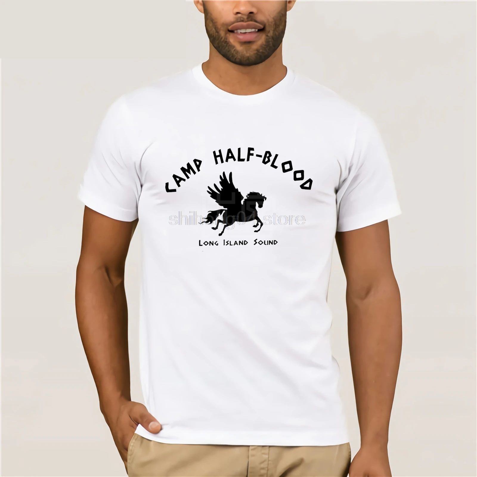 

Percy Jackson T Shirt Camp Half Blood T-Shirt Graphic Cute Tee Shirt Short Sleeve Male Classic 6xl 100 Cotton Tshirt