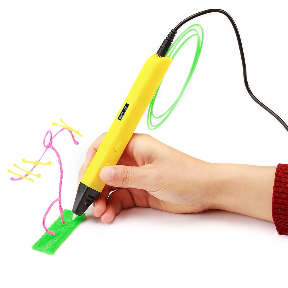 UEEVII 3D Printing Pen DIY 3D Pen Pencil 3D Drawing Pen Stift PLA Filament For Kid Child Education Creative Toys Birthday Gifts
