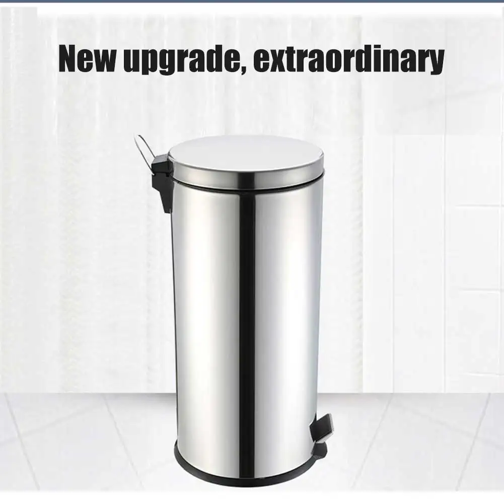 Newly 1pc 5l Rubbish Bin Stainless Steel Step Pedal Trash Can Newly 1pc 5l Rubbish Bin Stainless