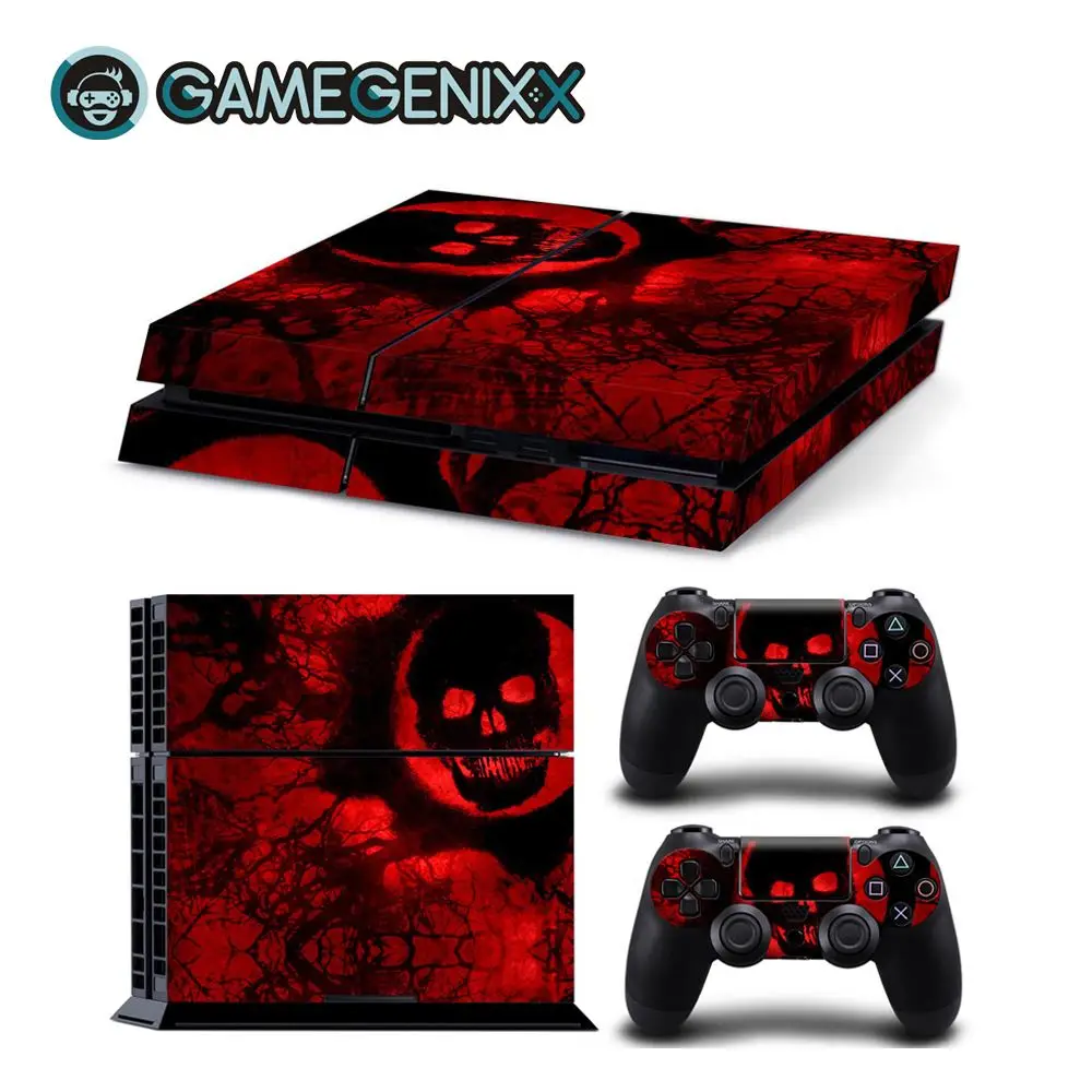 

GAMEGENIXX Skin Sticker Vinyl Decal for PS4 Console and 2 Controllers - Gear War