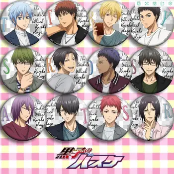 

12pcs/1lot Anime The Basketball Which Kuroko Plays Kagami Taiga Hyuga Junpei Figure 4997 Badges Round Brooch Pin Gifts Kids Toy