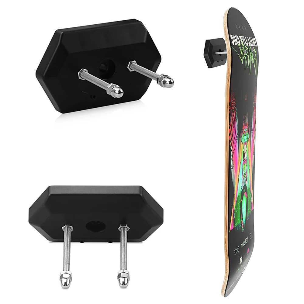 1Pc Skateboard Display Rack ABS Wall Stand Fixed Mount Indoor Floating Skateboard Storage No Punching Bracket Quick Installation skateboard accessories