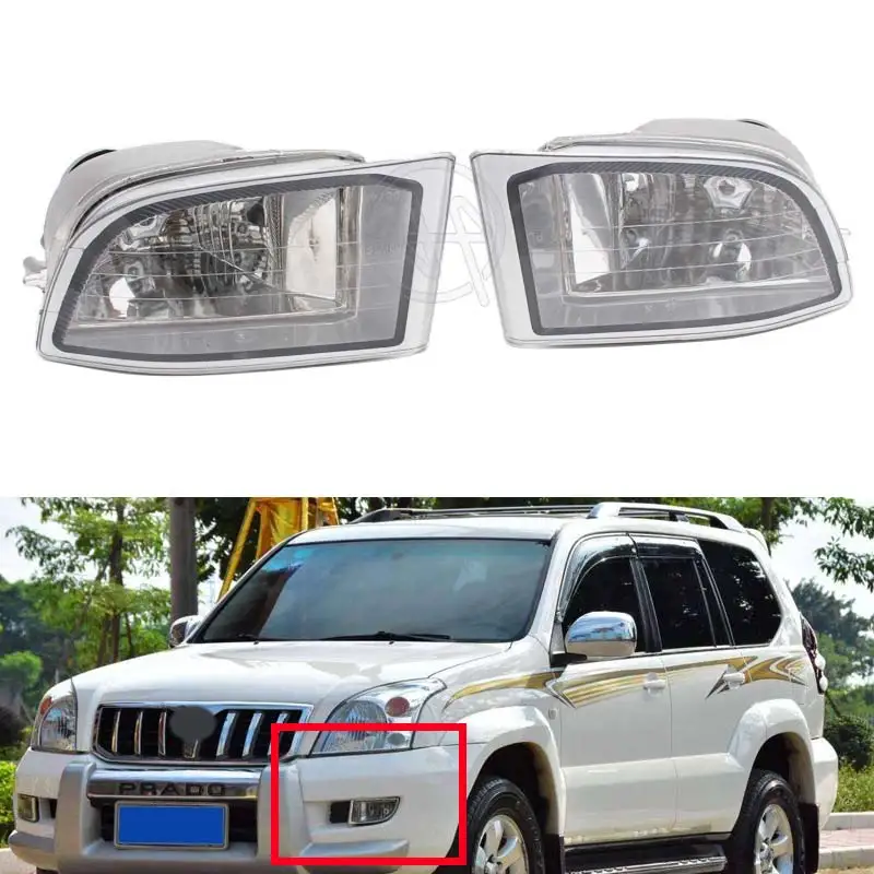 

Front Bumper Fog Light Fog Lamp For Toyota PRADO 120 Series 2700 4000 LC120 2002 2003 2004 2005 2006 2007 2008 2009