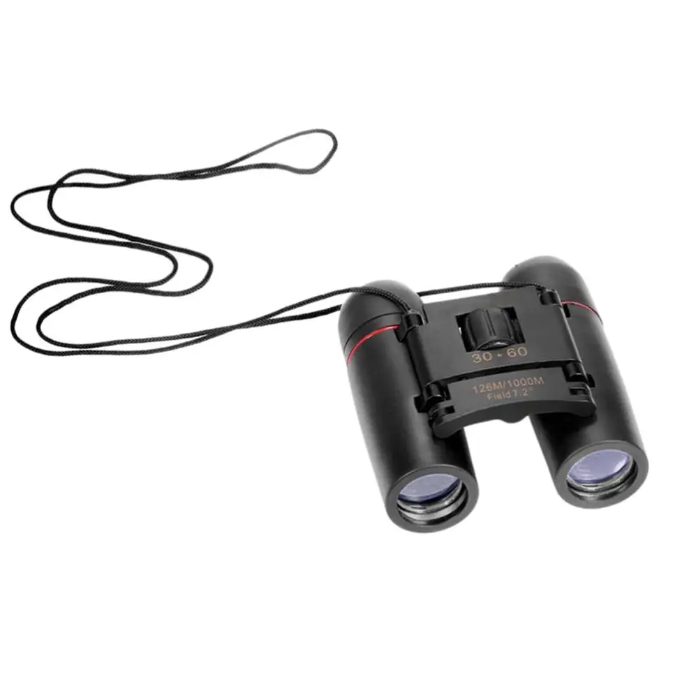 

Pocket Mini Double Tube Day And Night Vision Mini Compact Foldable Binoculars For Hiking Hunting Ice Blue 20DC05