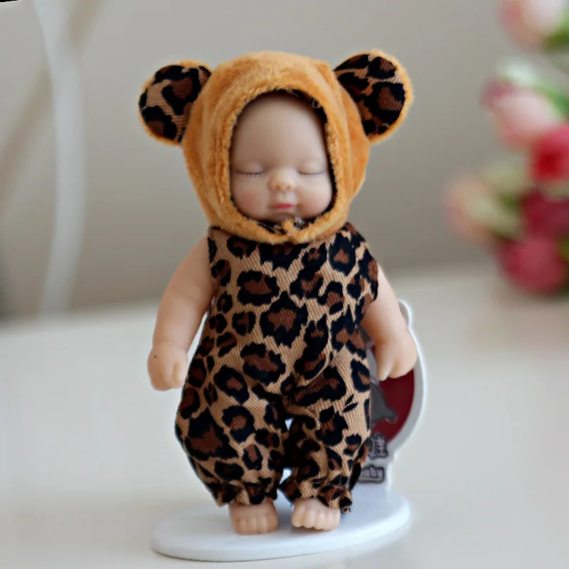 Новая милая Спящая силиконовая кукла преобразования плюшевые животные брелок кулон Жираф медведь собака сумка рюкзак шарнир Дети Мини кукла - Цвет: 7