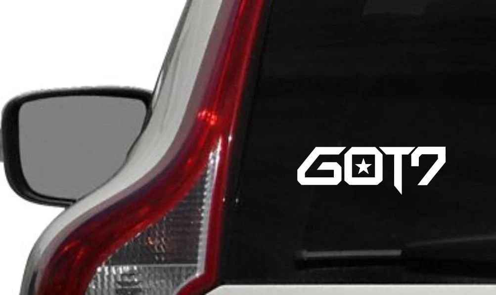 

For GOT7 Text Car Vinyl Sticker Decal Bumper Sticker for Auto Cars Trucks Windshield Custom Walls Windows