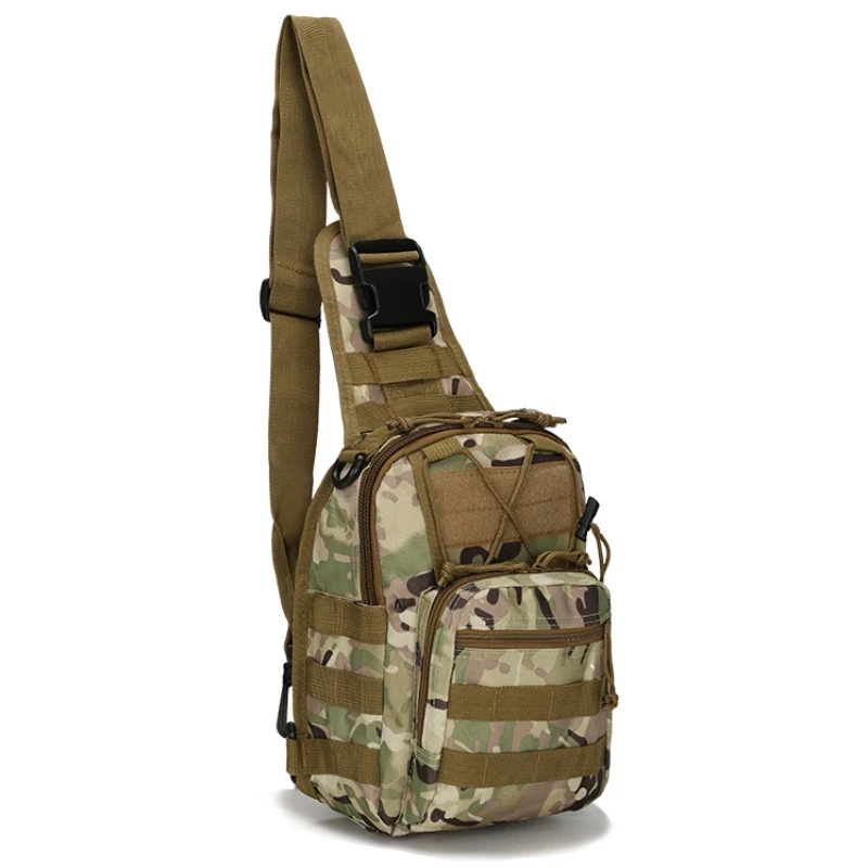 Тактическая нагрудная сумка для активного отдыха водонепроницаемая Молл походная камуфляжная сумка спортивная нагрудная сумка - Цвет: F