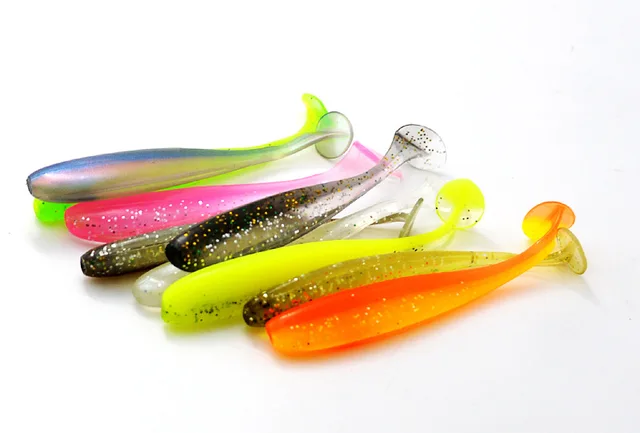 듀얼 컬러 T 테일 소프트 미끼 - 풍부한 어휘로 즐기는 낚시