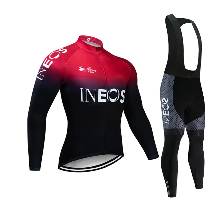 2021 New Men's Long Sleeve Cycling Suit Set Breathable Mountain Bike Wear 5