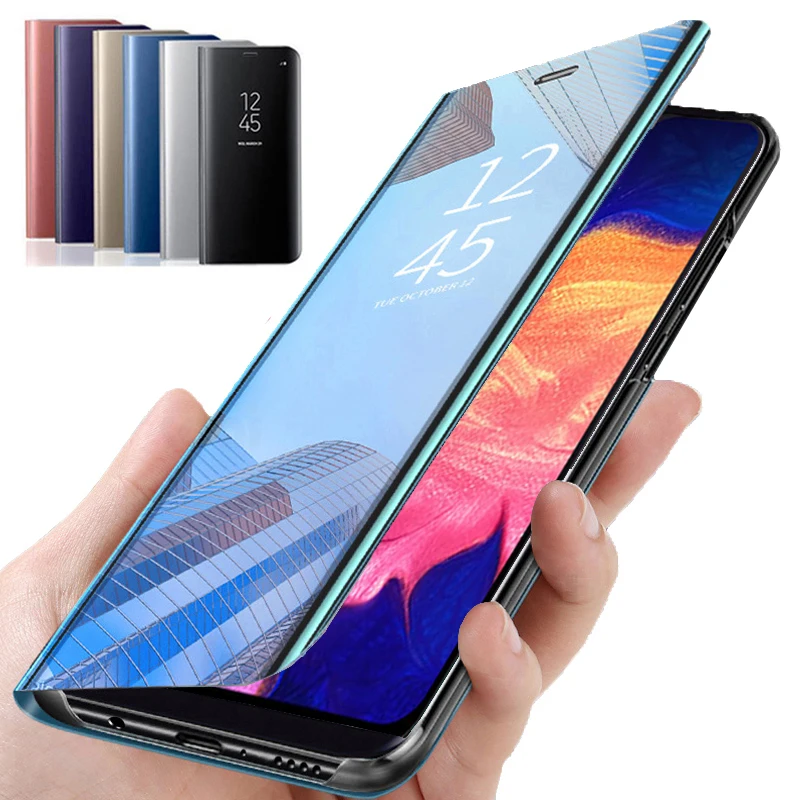 

Smart mirror Case For Samsung Galaxy A30 flip Book Cover Case galax A70 a50 a40 a20 a10 a 10 20 30 40 50 70 fundas coque cover