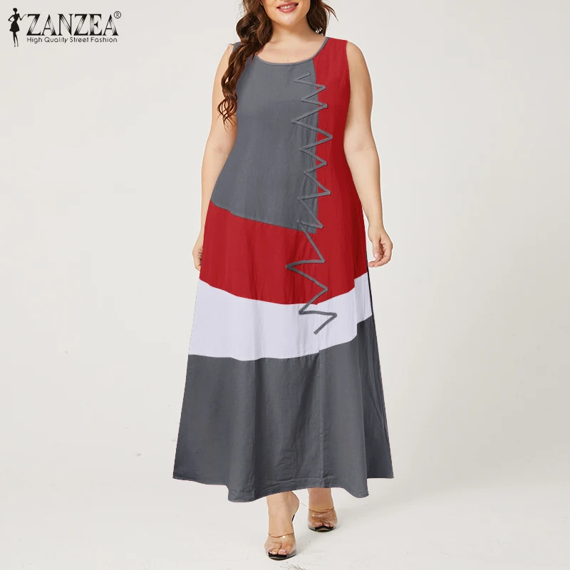 Kaftan cor costura maxi vestido feminino verão