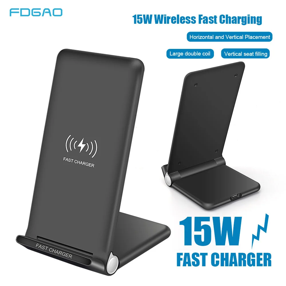 15W Fast Qi Wireless Charger For iPhone 11 Pro X XS Max Xr 8 Samsung S10 S9 S8 Note 9 10 Wireless C
