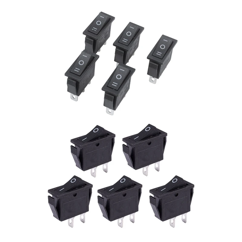 10 шт. SPST On Off Black Snap In Boat Rocker Switch 5 2 позиции и 3 | Обустройство дома