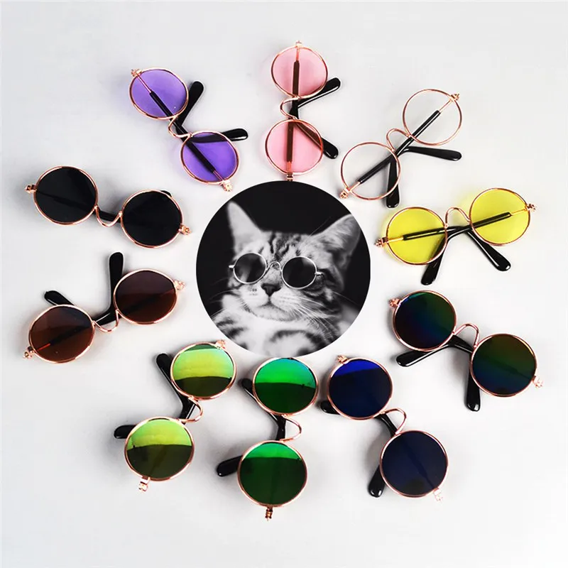 Traumdeutung-lentes de sol pequeñas para perros y gatos, productos para mascotas, accesorios para fotos, gafas para perro