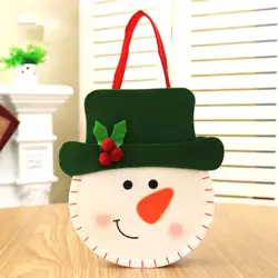 Рождественская конфетка сумка 2018 Navidad Санта Клаус Снеговик Лось упаковка для подарка с медведем сумка Рождественское украшение для дома