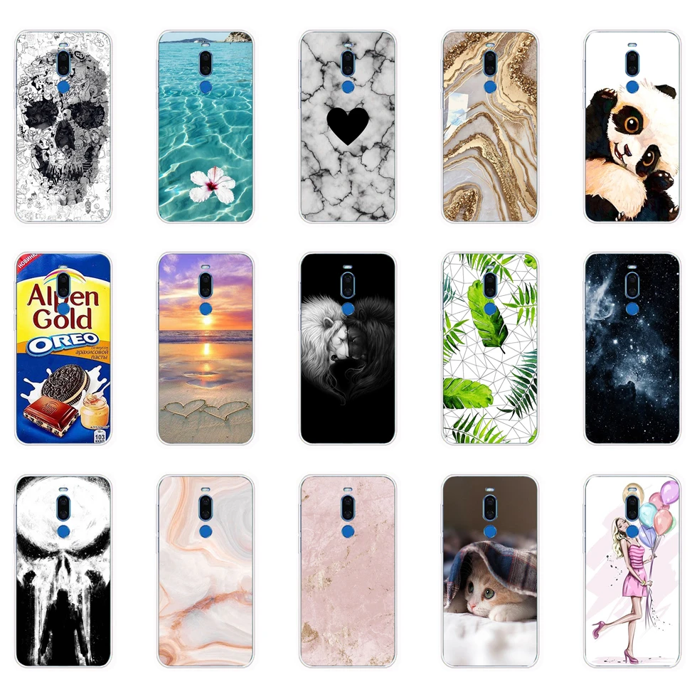 For Meizu X8 Case Silicon Soft TPU Phone Cover for Meizu X 8 MeizuX8 Coque Bumper full 360 Protective fundas cute cat dog 3 meizu phone case with stones craft