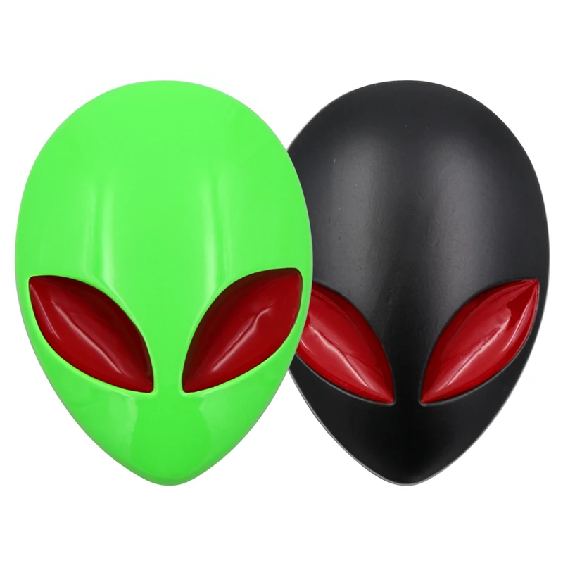 1 шт. Полный металлический 3D Alienware Alien Head логотип для автомобиля стикер виниловый значок автомобильные наклейки графический высококачественный автомобильный Стайлинг