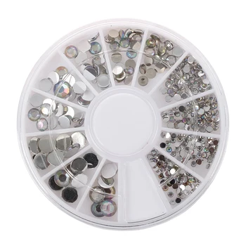 

Acrylic Nail Art Decoration Glitter Rhinestones white