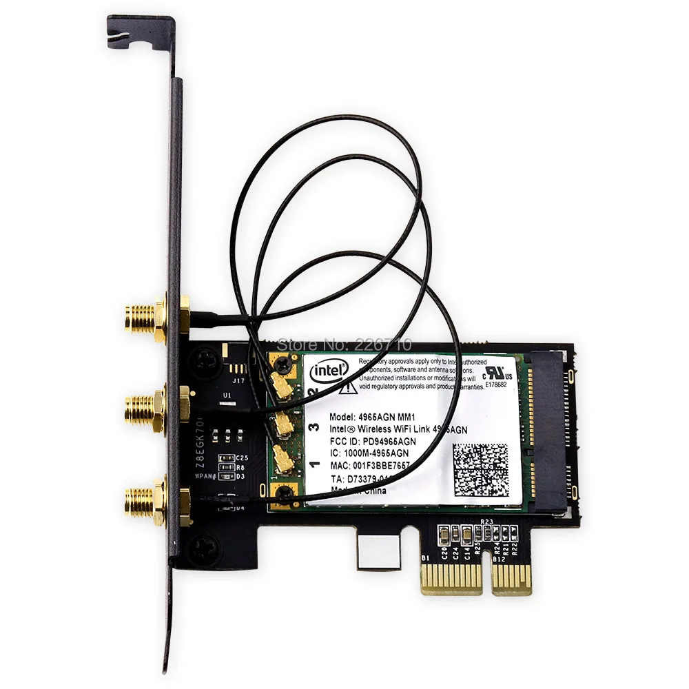 Компьютерный адаптер Link 4965AGN 300M PCI E 1X 16X 2 4/5 ГГц INTEL 4965 Wi Fi WLAN карта беспроводного