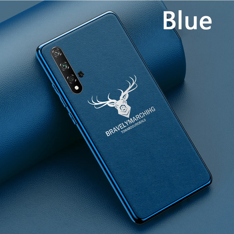 Официальный чехол из натуральной кожи для huawei Honor V30 20 10i 20i гальванический Mate 30 20X